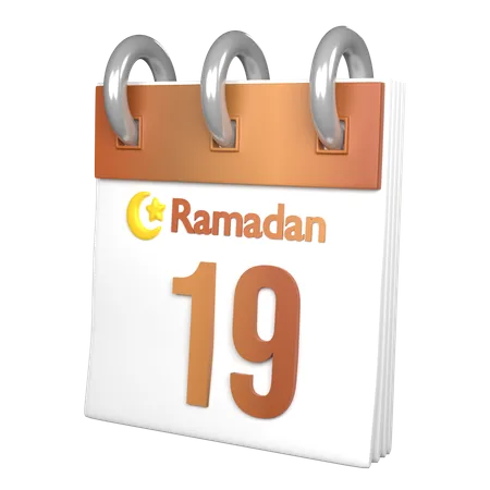 Tag 19 Ramadan  3D Icon