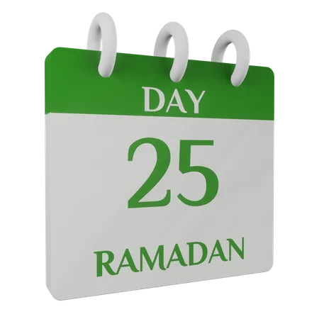 Tag 25 Ramadan  3D Illustration