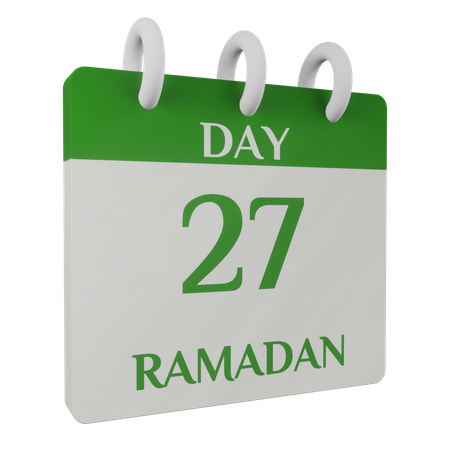 Tag 27 Ramadan  3D Illustration