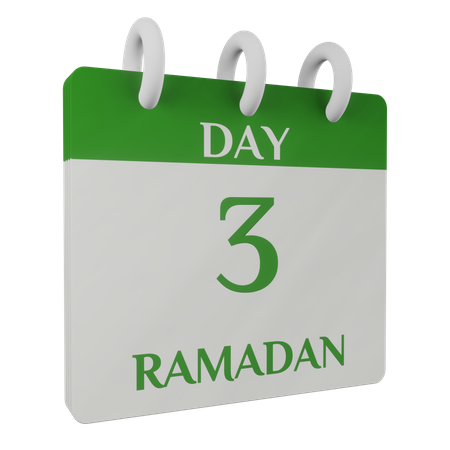 Tag 3 Ramadan  3D Icon