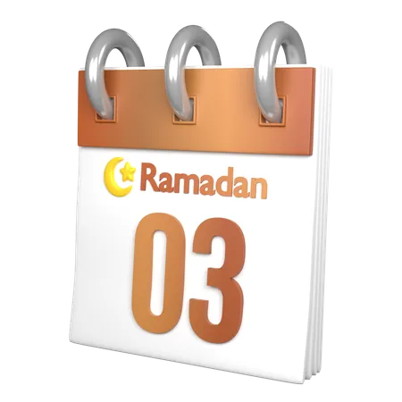 Tag 3 Ramadan  3D Icon