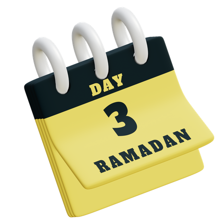 Tag 3 Ramadan-Kalender  3D Icon