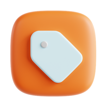 Tag  3D Icon