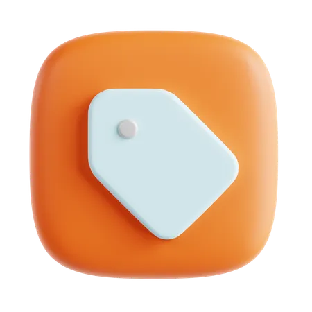 Tag  3D Icon