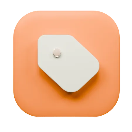 Tag  3D Icon