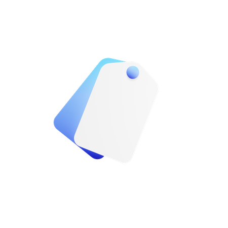 Tag  3D Icon