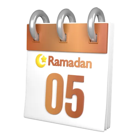 Tag 5 Ramadan  3D Icon