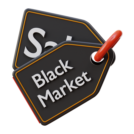 Tag Black Friday  3D Icon