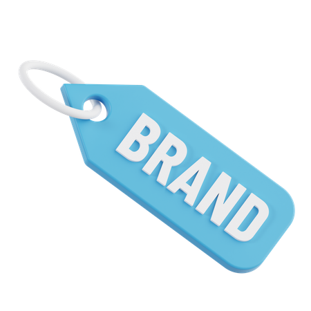 Tag Brand  3D Icon