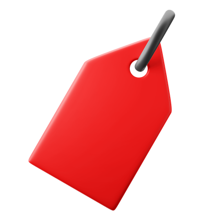 Tag Label  3D Icon