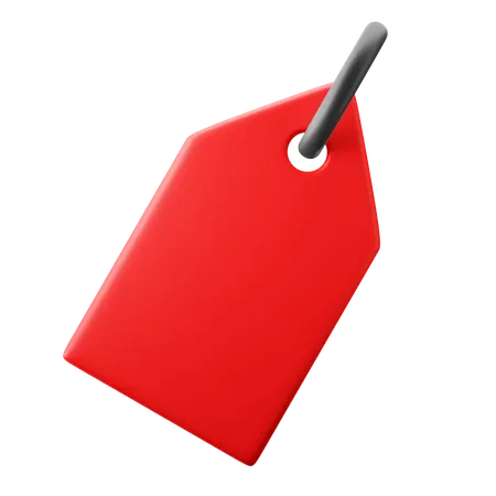 Tag Label  3D Icon