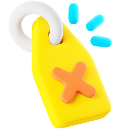 Tag Missing  3D Icon