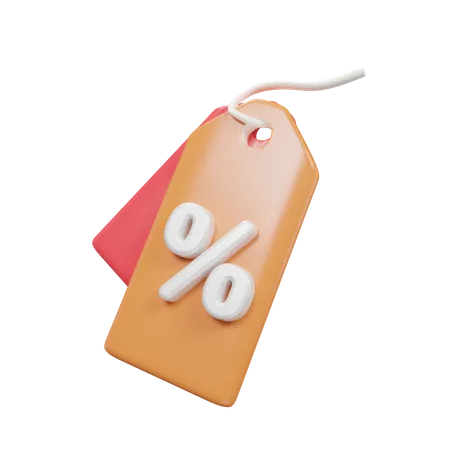 Tag price  3D Icon