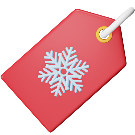 Étiquette de magasinage de Noël  3D Icon