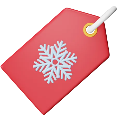 Étiquette de magasinage de Noël  3D Icon