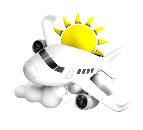 Tagesflug  3D Icon