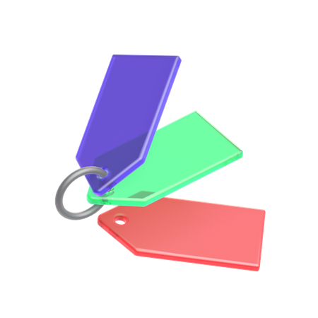 Tags  3D Icon