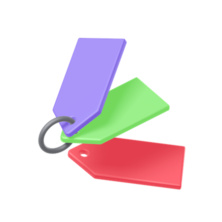 Tags  3D Icon
