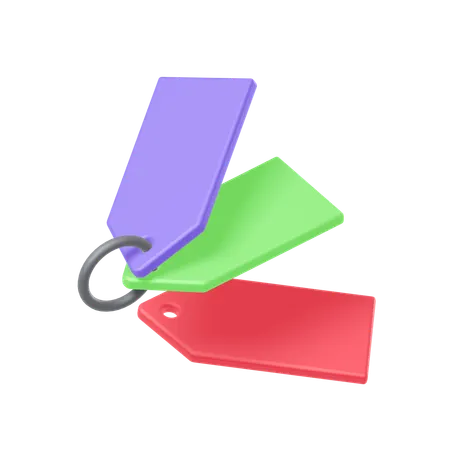 Tags  3D Icon