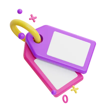 Tags  3D Icon