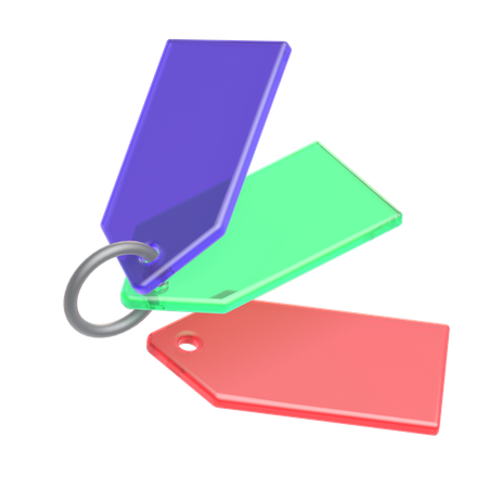 Tags  3D Icon