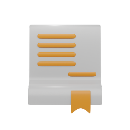 Tags Document File  3D Icon