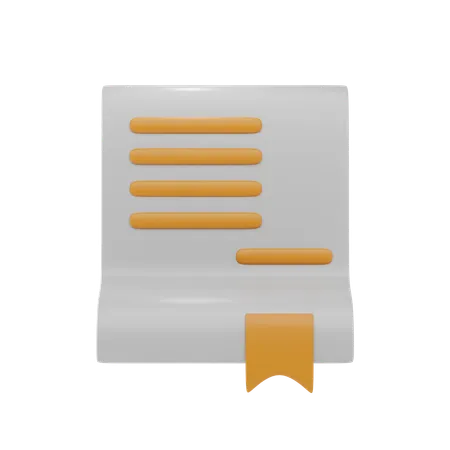 Tags Document File  3D Icon