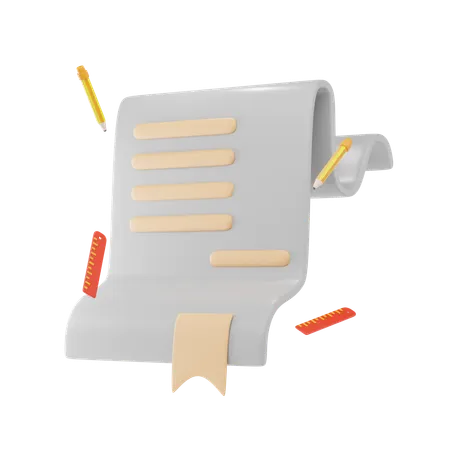 Tags Document File  3D Icon