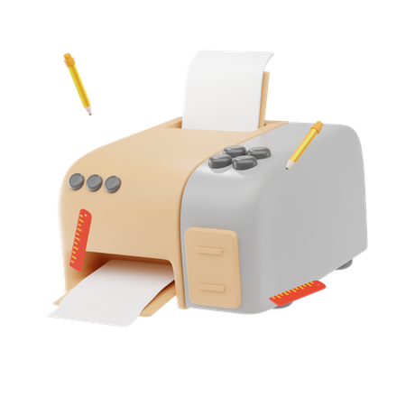 Tags Printer  3D Icon