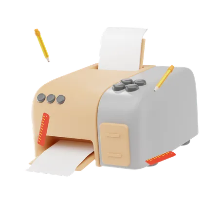 Tags Printer  3D Icon
