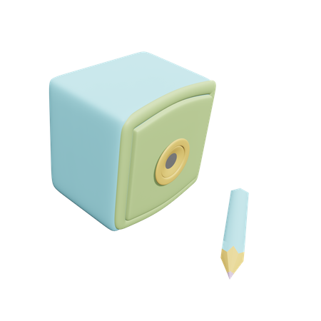 Taille crayon  3D Icon