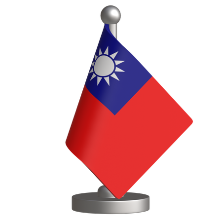 Bandeira de mesa de taiwan  3D Icon