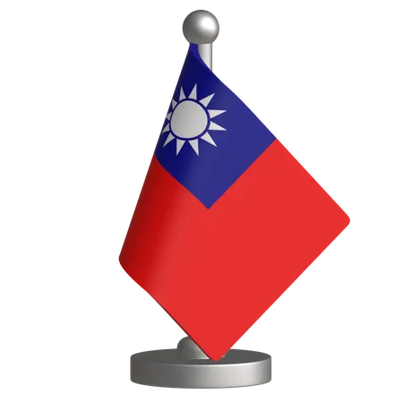 Bandeira de mesa de taiwan  3D Icon