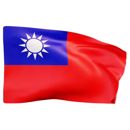 Taiwan Flag  3D Icon