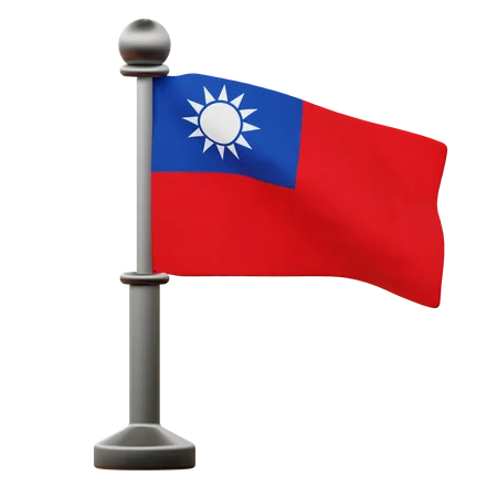 Taiwan Flag  3D Icon