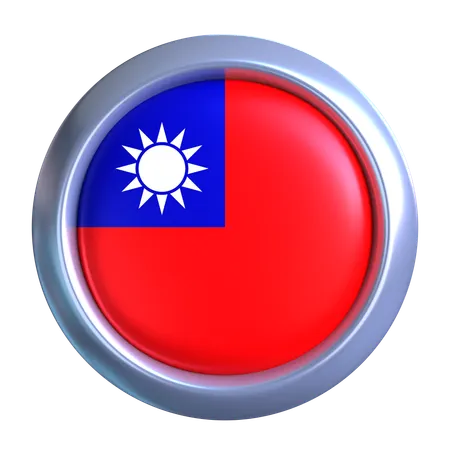Taiwan Flag Emblem  3D Icon