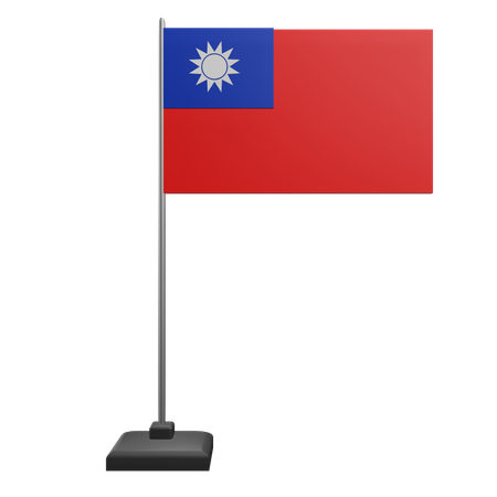 Taiwan-Flagge  3D Icon