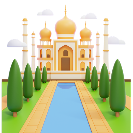 Taj Mahal  3D Icon