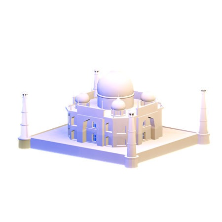 Taj Mahal  3D Icon