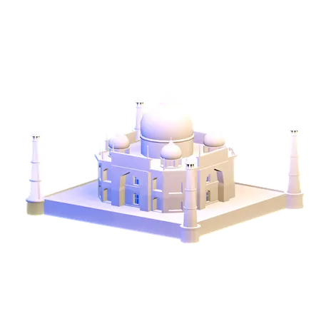 Taj Mahal  3D Icon