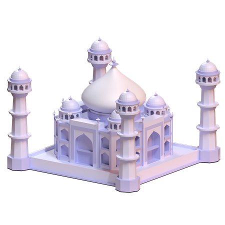 Taj Mahal  3D Icon