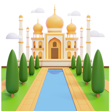 Taj Mahal  3D Icon