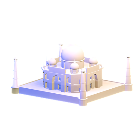 Taj Mahal  3D Icon