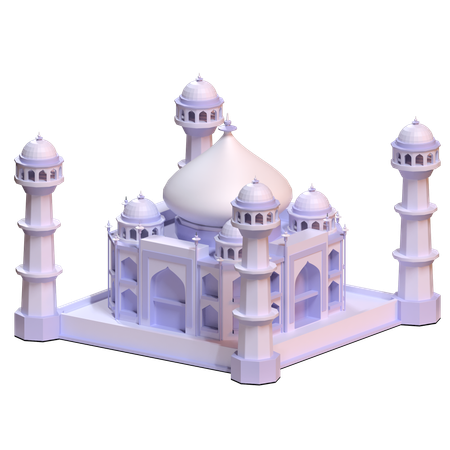 Taj Mahal  3D Icon