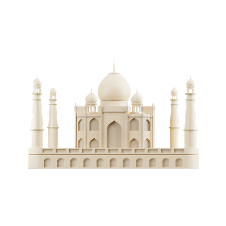 Taj mahal  3D Illustration