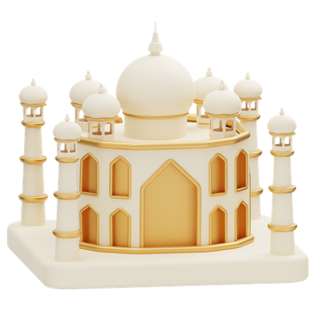 Taj Mahal Building  3D Icon