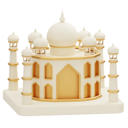 Taj Mahal Building  3D Icon