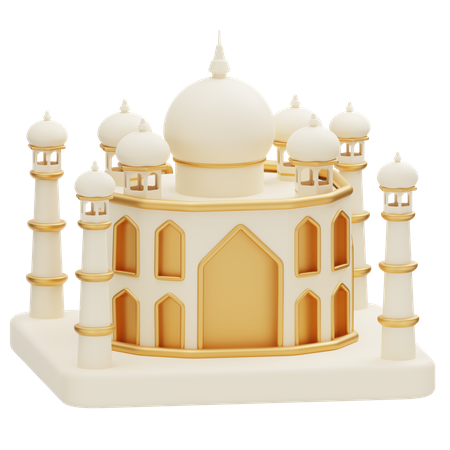 Taj Mahal Gebäude  3D Icon