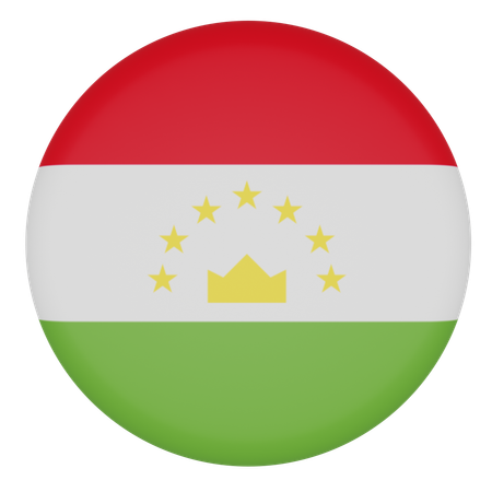 Tajikistan  3D Icon