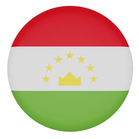 Tajikistan  3D Icon